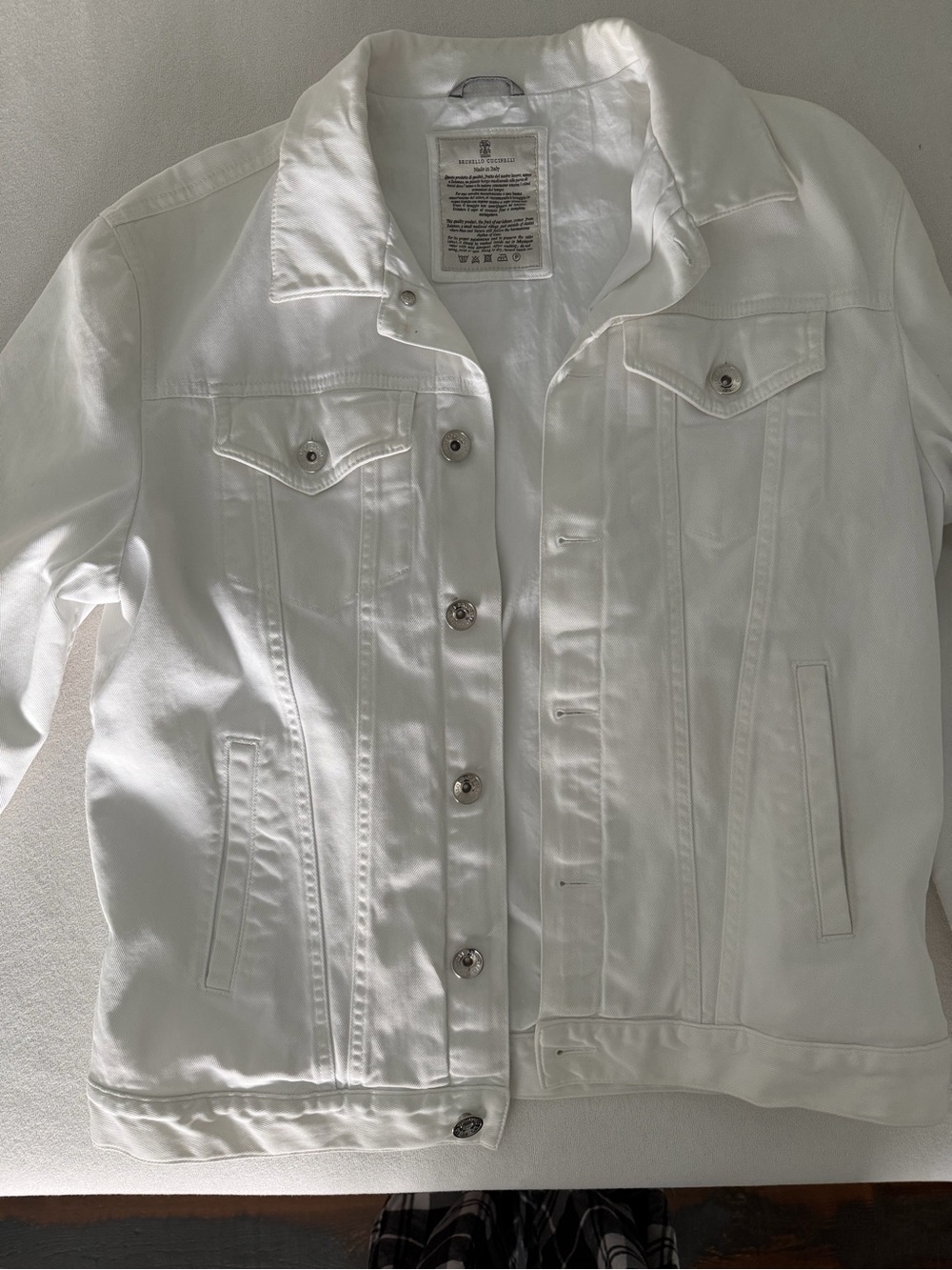 Brunello Cucinelli White Denim Jacket for Women